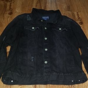 Black "ripped" jacket